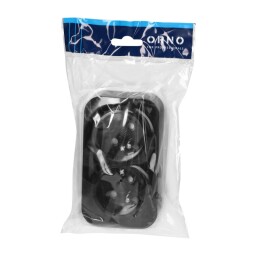 ToDo - OR-OE-7206/B - dvojzásuvka 2P+PE povrchová čierna